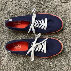 Keds canvas sneakers blue and red size 9
